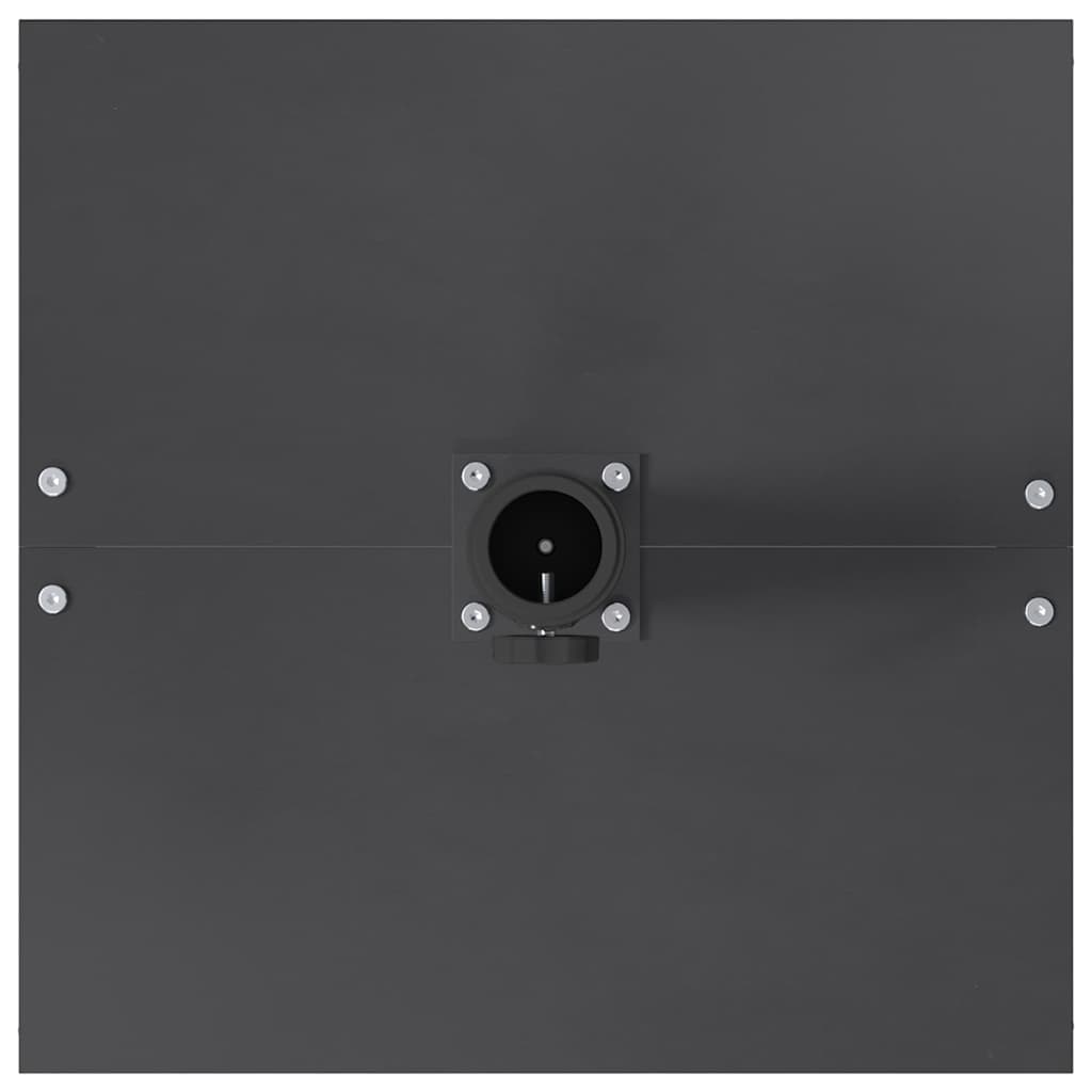 vidaXL Εξωτερική βάση ομπρέλας Σκούρο γκρι 45 x 45 x 31 εκ. Ατσάλι