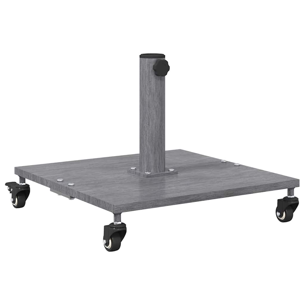 vidaXL Εξωτερική βάση ομπρέλας Σκοτεινός γκρι ξύλινος σχεδιασμός