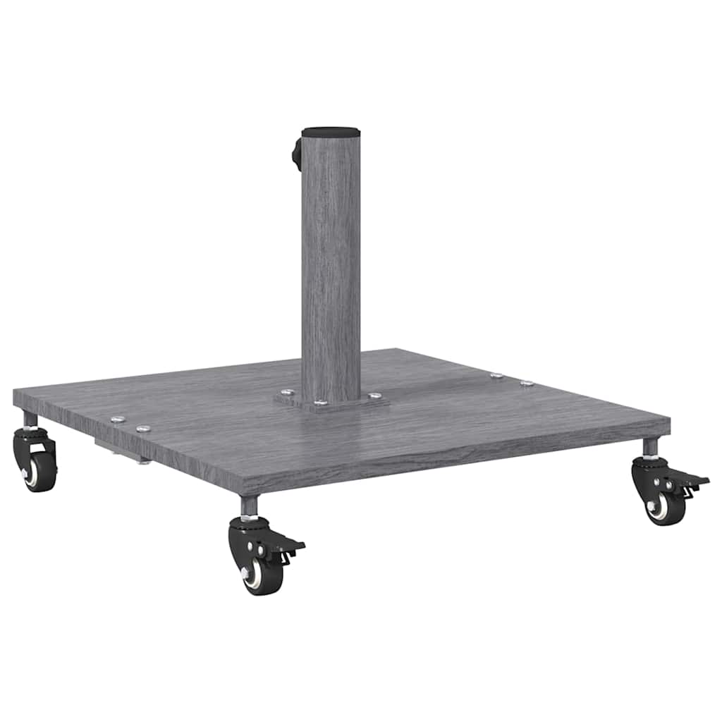 vidaXL Εξωτερική βάση ομπρέλας Σκοτεινός γκρι ξύλινος σχεδιασμός