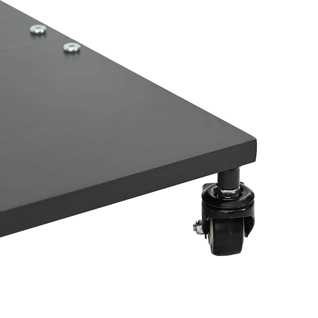 vidaXL Εξωτερική βάση ομπρέλας Σκούρο γκρι 45 x 45 x 31 εκ. Ατσάλι