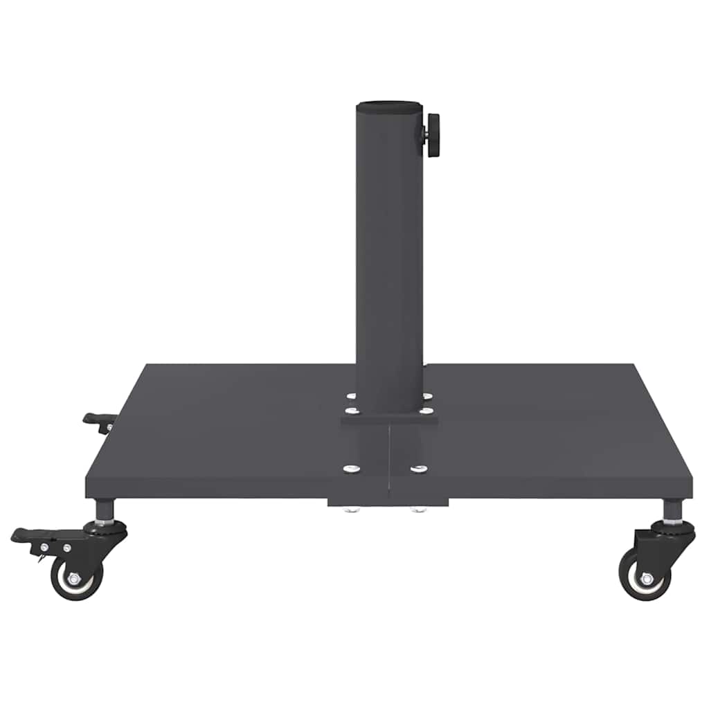 vidaXL Εξωτερική βάση ομπρέλας Σκούρο γκρι 45 x 45 x 31 εκ. Ατσάλι