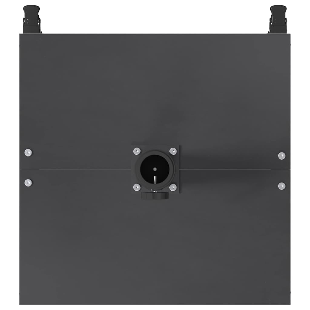 vidaXL Εξωτερική βάση ομπρέλας Σκούρο γκρι 45 x 45 x 31 εκ. Ατσάλι