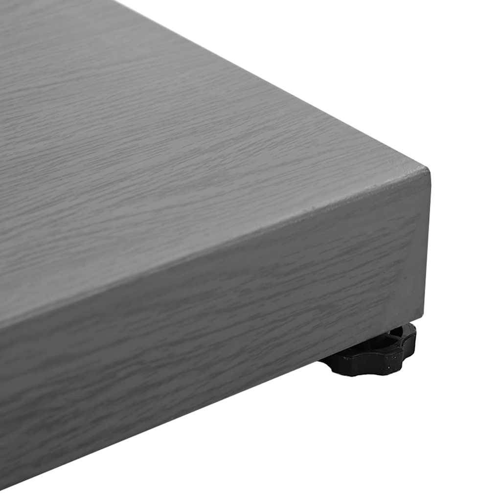 vidaXL Εξωτερική βάση ομπρέλας Σκοτεινός γκρι ξύλινος σχεδιασμός