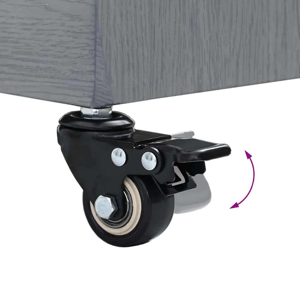 vidaXL Εξωτερική βάση ομπρέλας Σκοτεινός γκρι ξύλινος σχεδιασμός