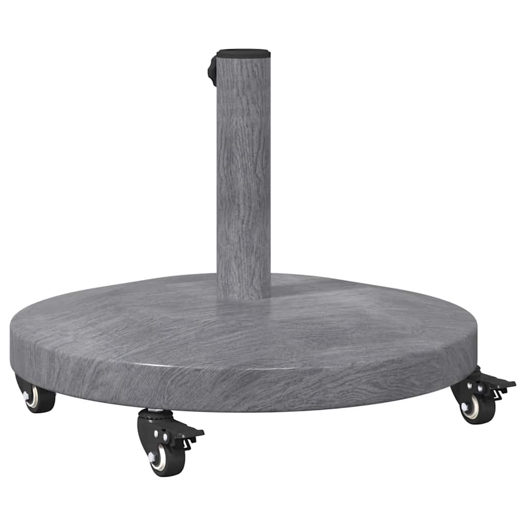 vidaXL Εξωτερική βάση ομπρέλας Σκοτεινός γκρι ξύλινος σχεδιασμός