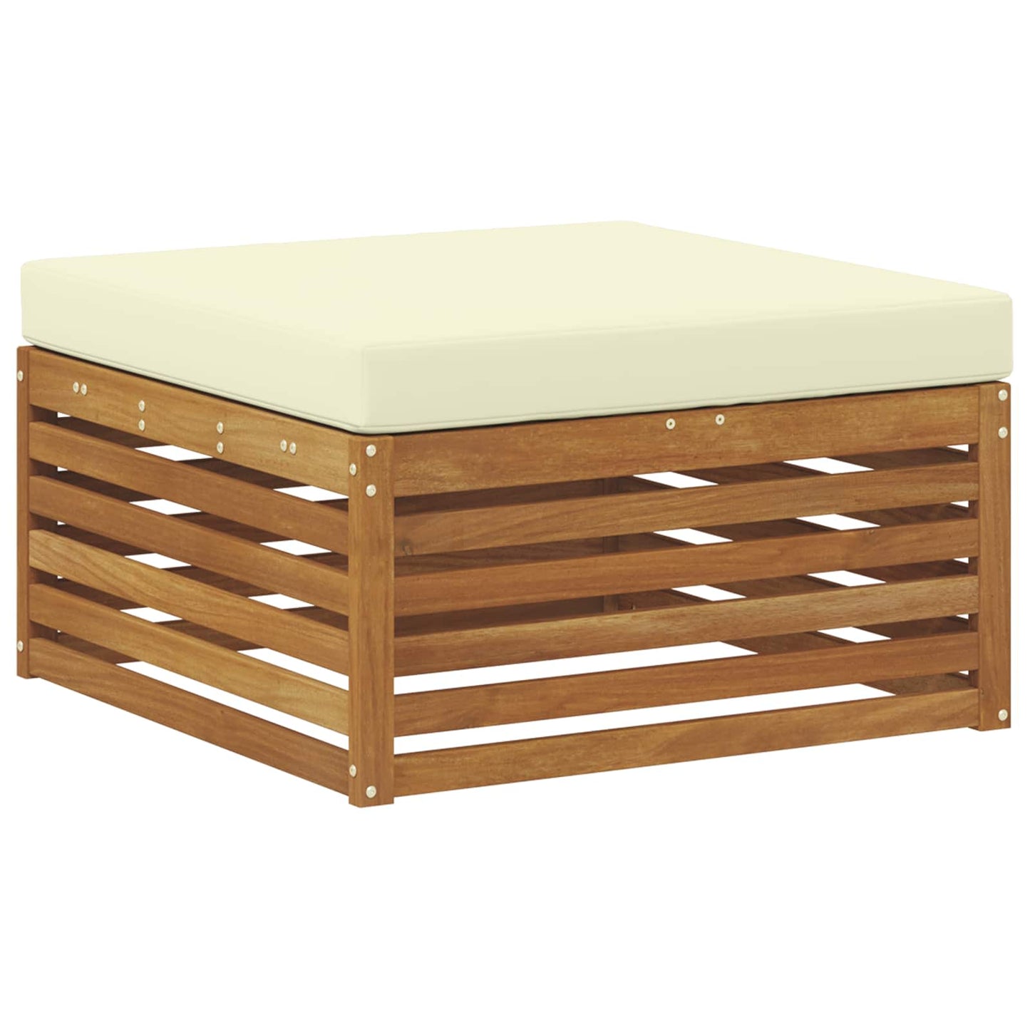 vidaXL Σειρά Καναπέ Εξωτερικού με μαξιλάρι 6 pcs Φυσικό και Κρέμα