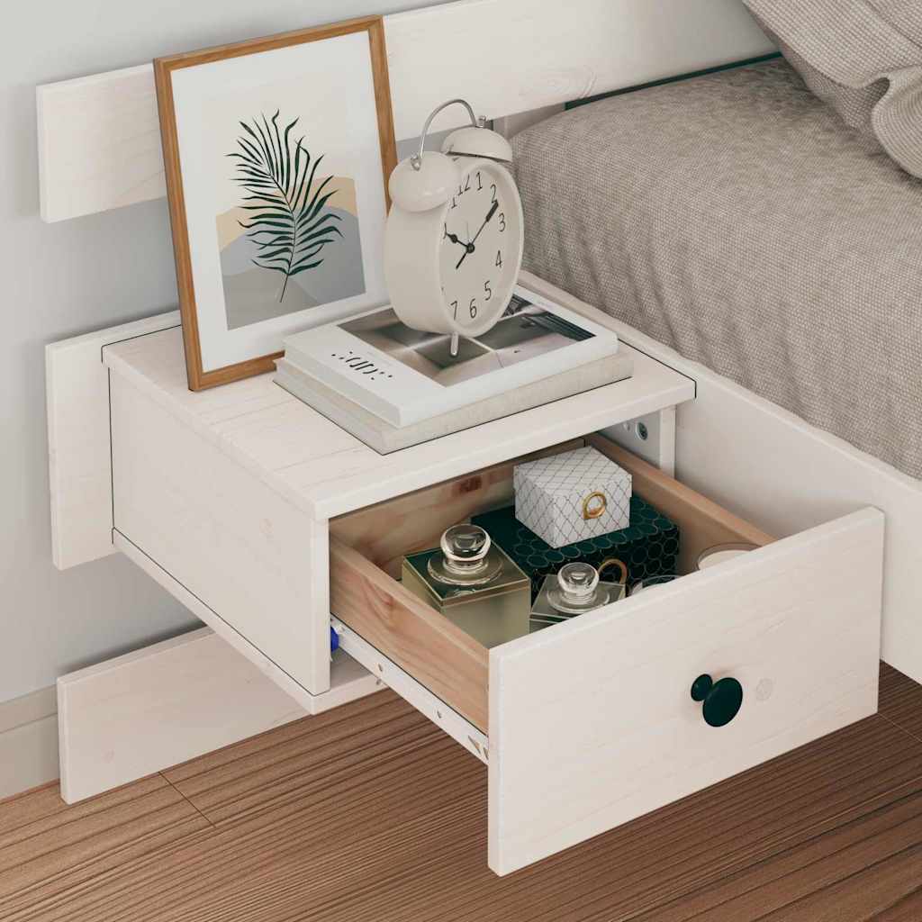 vidaXL Σκελετός Κρεβατιού Λευκό 75 x 190 cm Στερεά ξυλεία πεύκου