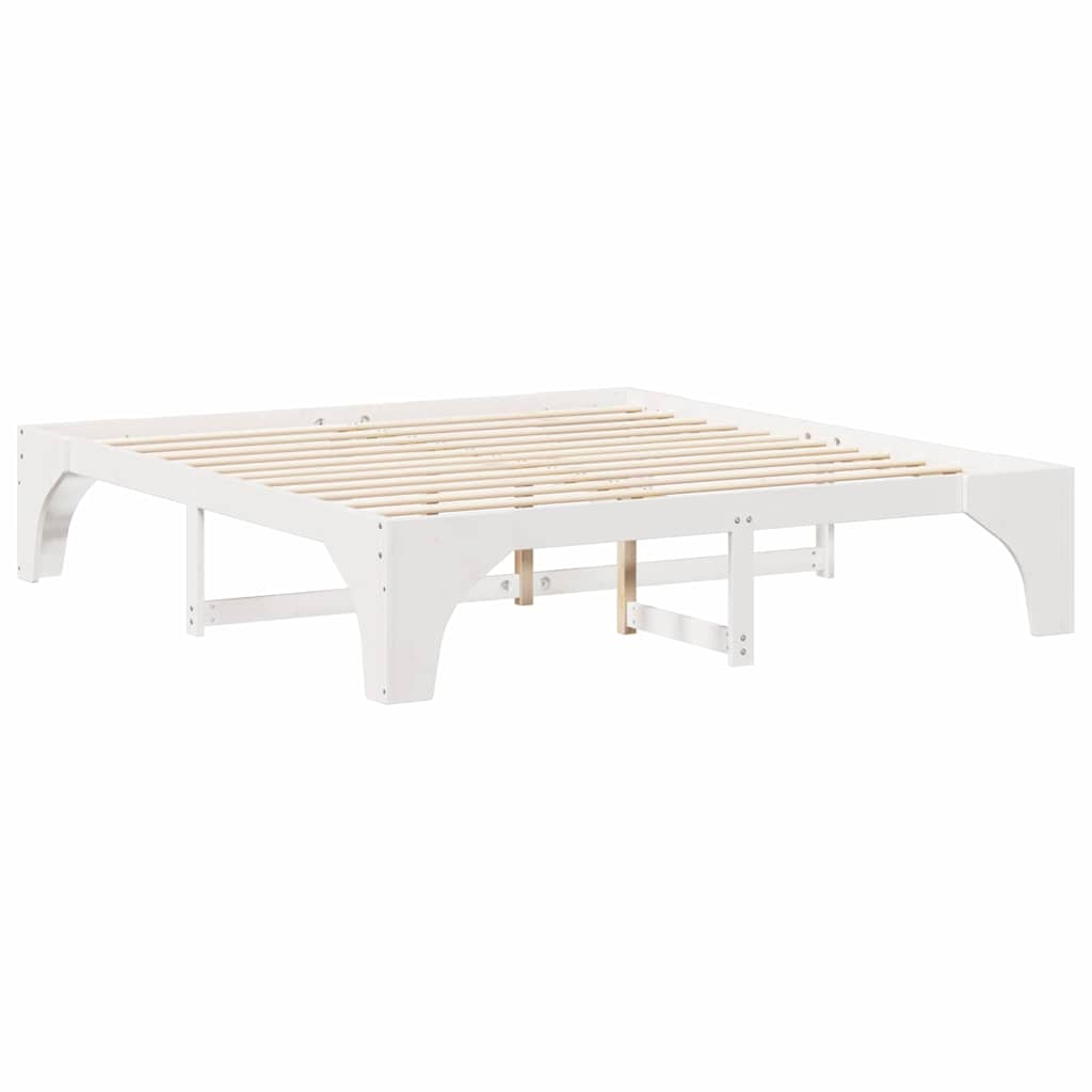 vidaXL Σκελετός Κρεβατιού Λευκό 180 x 200 cm Στερεά ξυλεία πεύκου