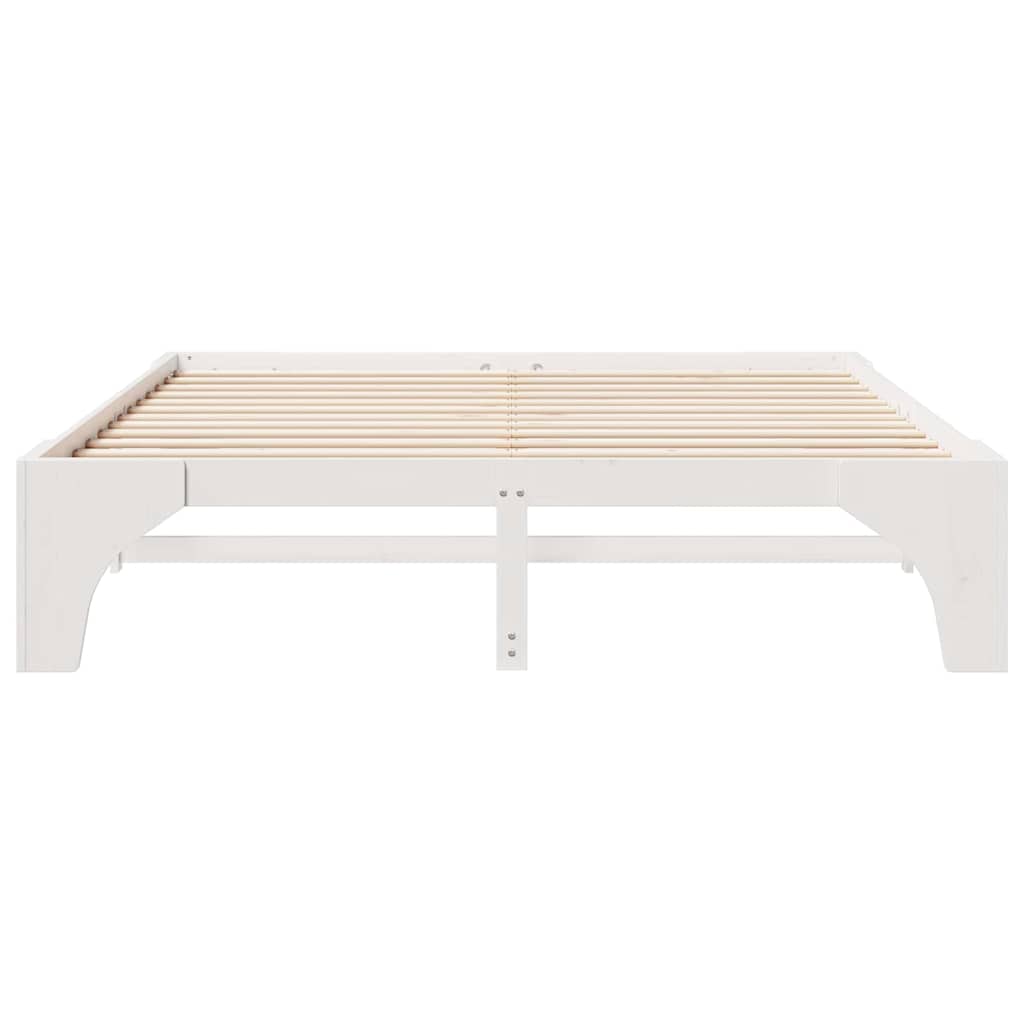 vidaXL Σκελετός Κρεβατιού Λευκό 180 x 200 cm Στερεά ξυλεία πεύκου