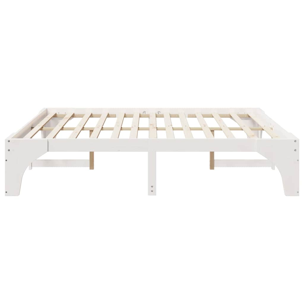 vidaXL Σκελετός Κρεβατιού Λευκό 180 x 200 cm Στερεά ξυλεία πεύκου