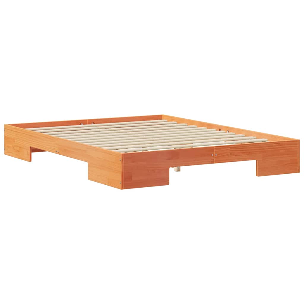 vidaXL Σκελετός Κρεβατιού Καφέ 160 x 200 cm