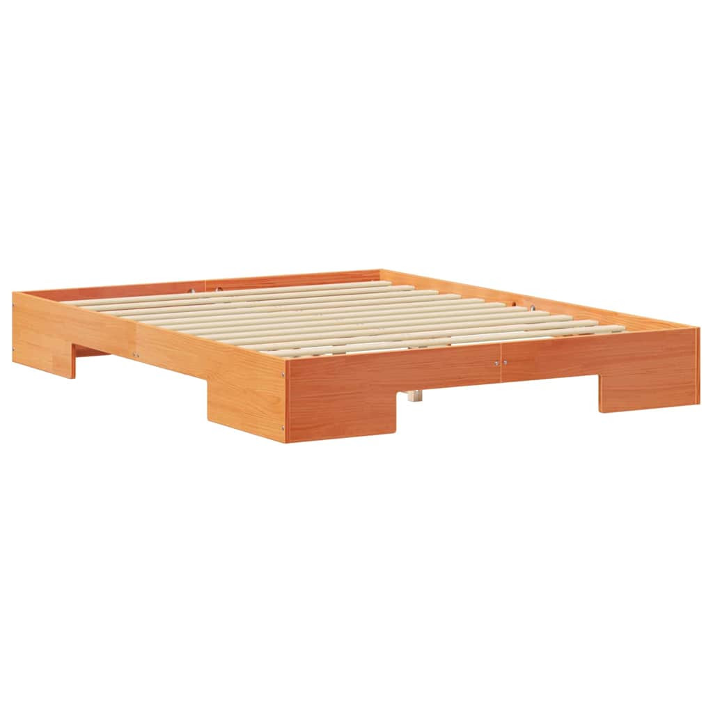 vidaXL Σκελετός Κρεβατιού Καφέ 160 x 200 cm