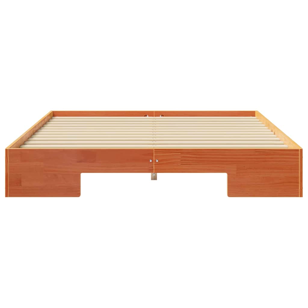 vidaXL Σκελετός Κρεβατιού Καφέ 150 x 200 cm