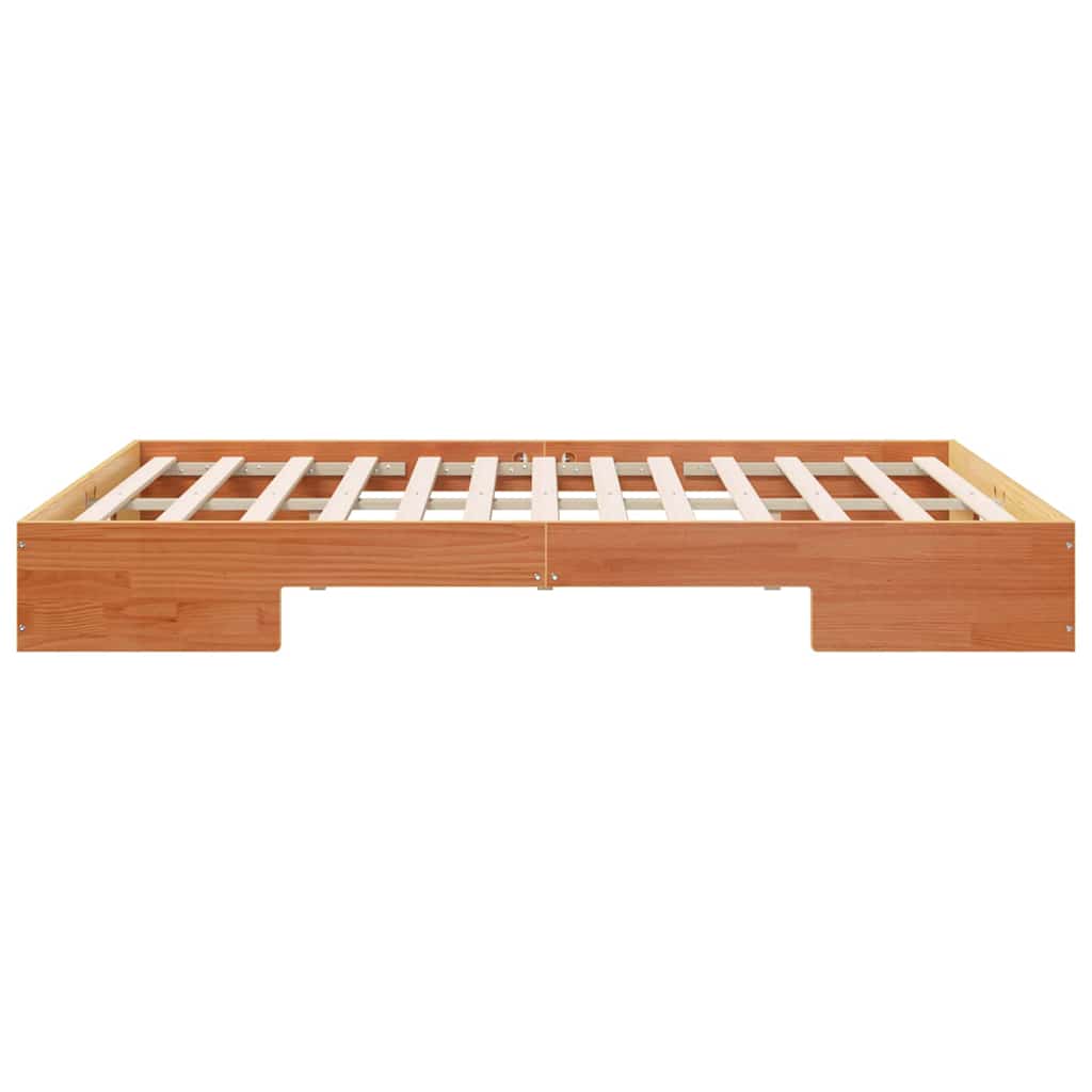 vidaXL Σκελετός Κρεβατιού Καφέ 150 x 200 cm