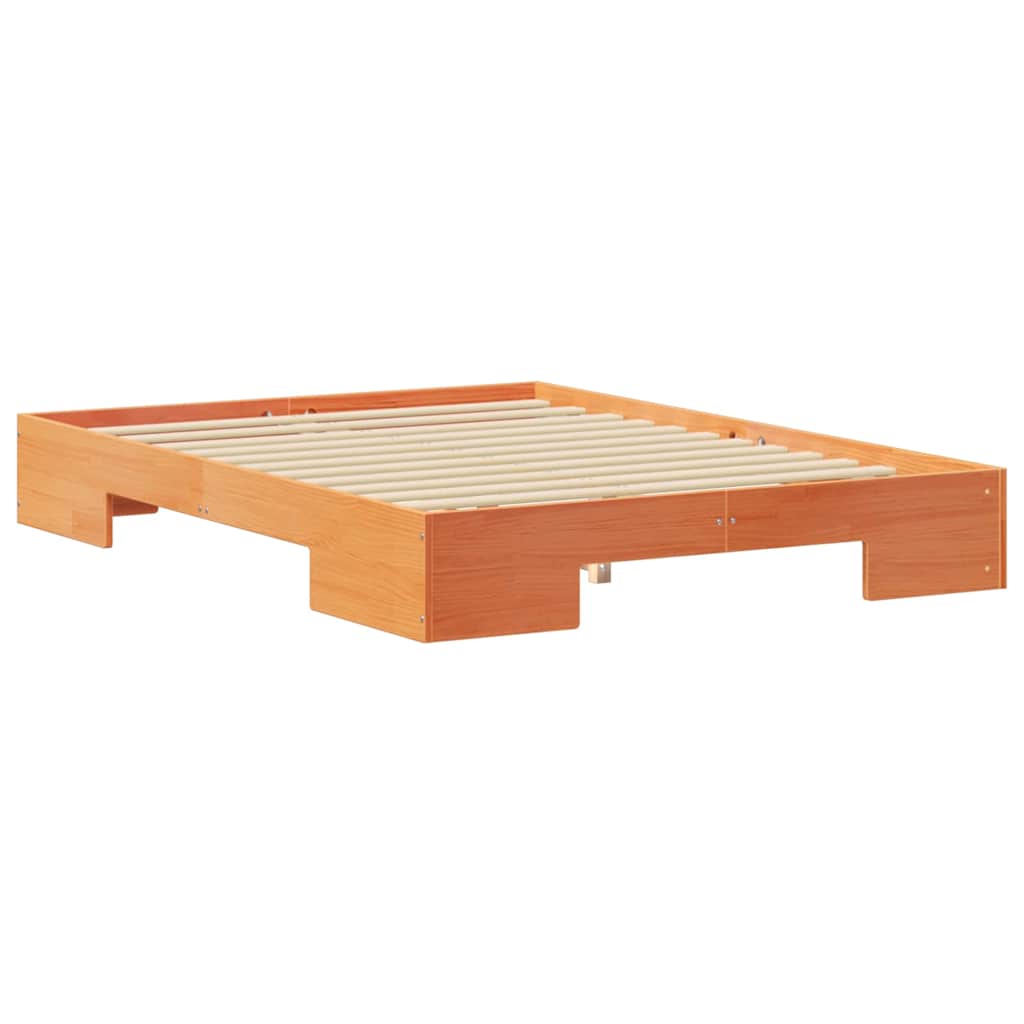 vidaXL Σκελετός Κρεβατιού Καφέ 120 x 200 cm
