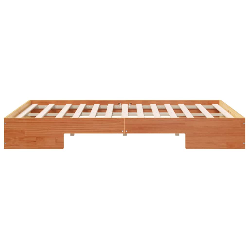 vidaXL Σκελετός Κρεβατιού Καφέ 120 x 200 cm