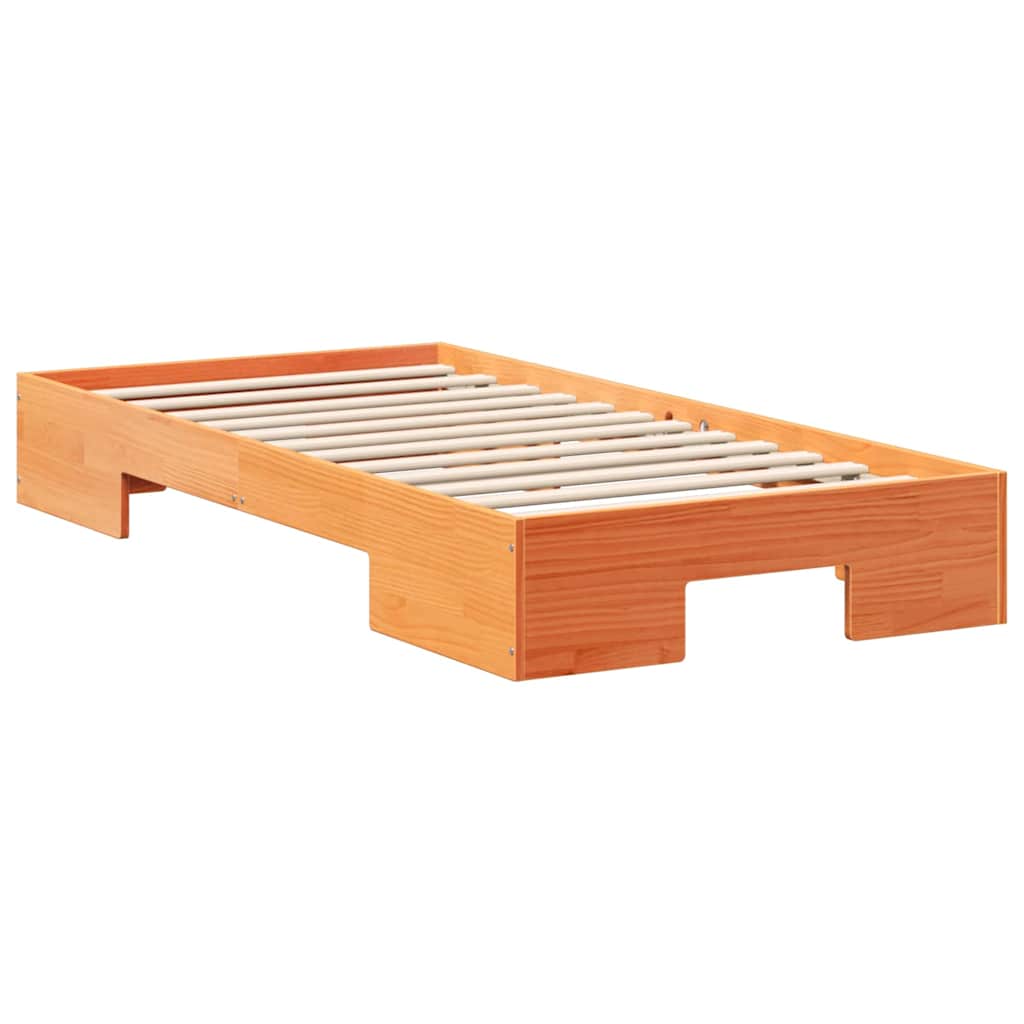 vidaXL Σκελετός Κρεβατιού Καφέ 100 x 200 cm