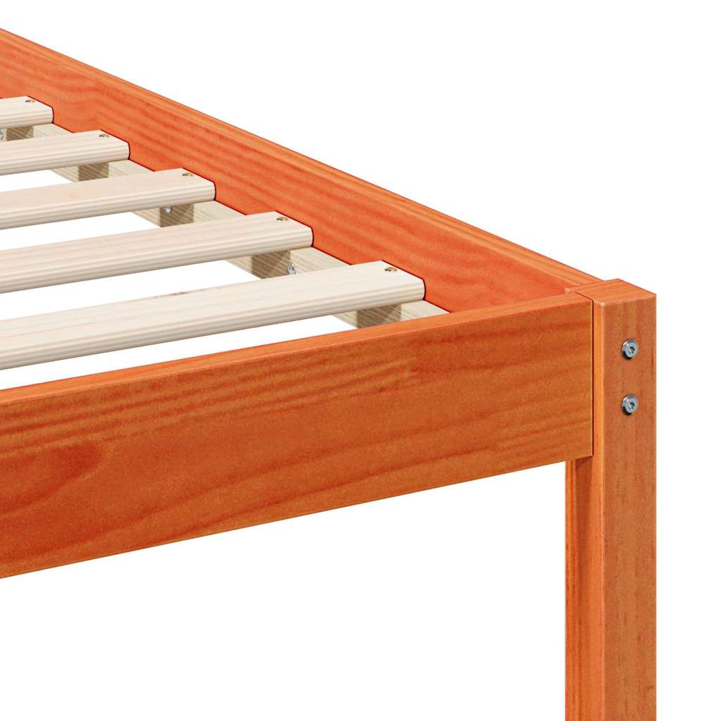 vidaXL Κρεβατοκάμαρα με Πλαϊνά Τραπέζια Κερωτό καφέ 160 x 220 cm