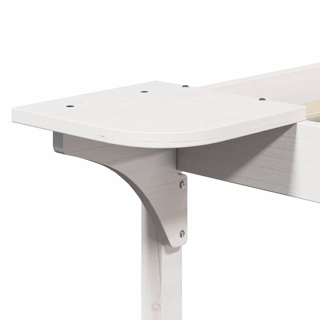 vidaXL Κρεβατοκάμαρα με Πλαϊνά Τραπέζια Λευκό 180 x 220 εκ.