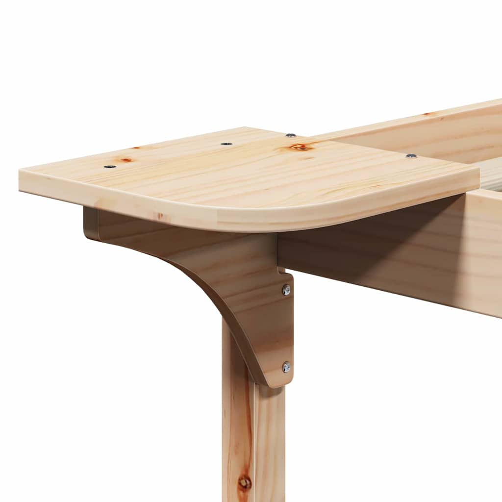 vidaXL Κρεβατοκάμαρα με Πλαϊνά Τραπέζια Φυσικό 200 x 220 cm