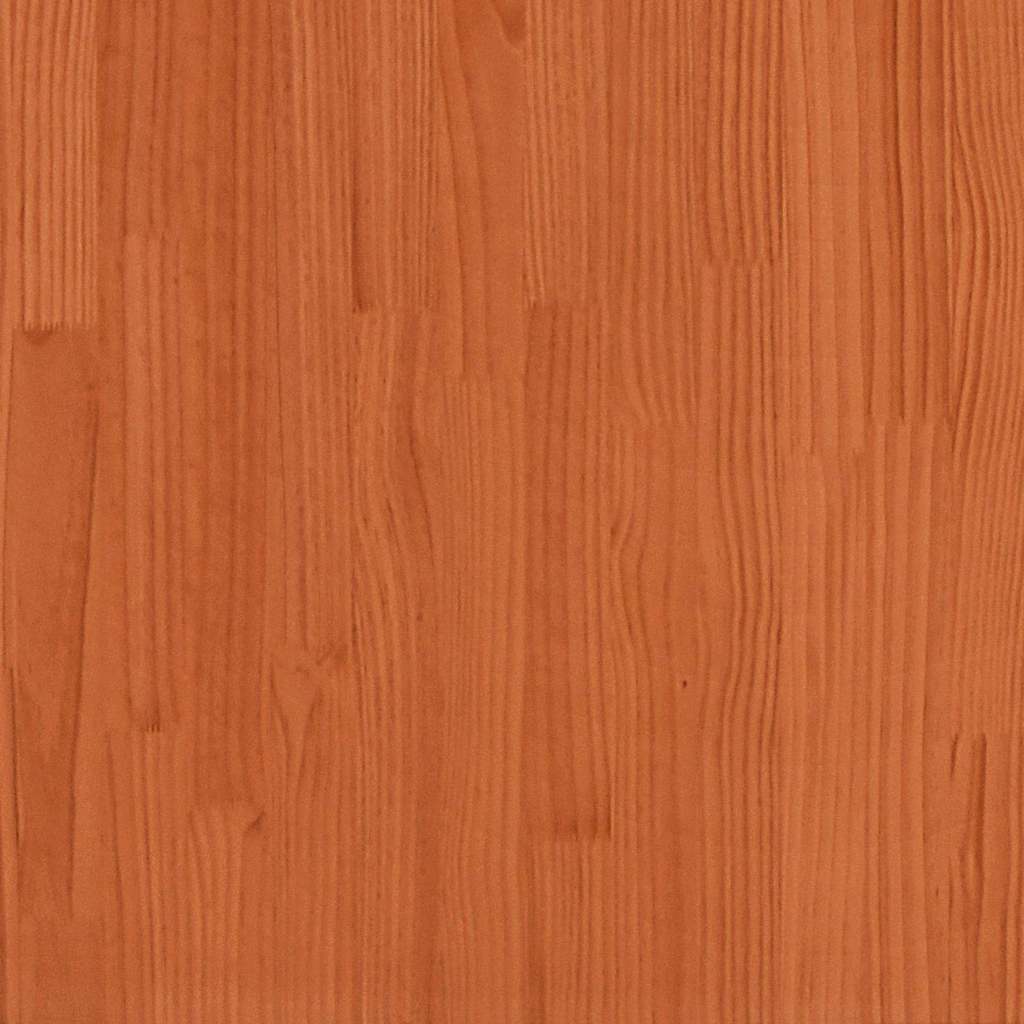 vidaXL Σκελετός Κρεβατιού Κερωτό καφέ 100 x 200 cm