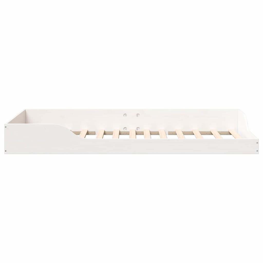 vidaXL Σκελετός Κρεβατιού Λευκό 100 x 200 cm Στερεά ξυλεία πεύκου