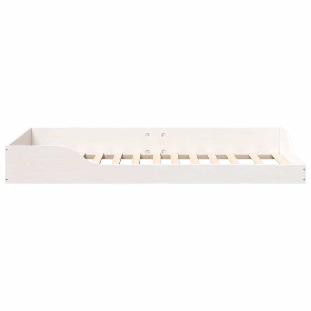 vidaXL Σκελετός Κρεβατιού Λευκό 90 x 190 cm Στερεά ξυλεία πεύκου