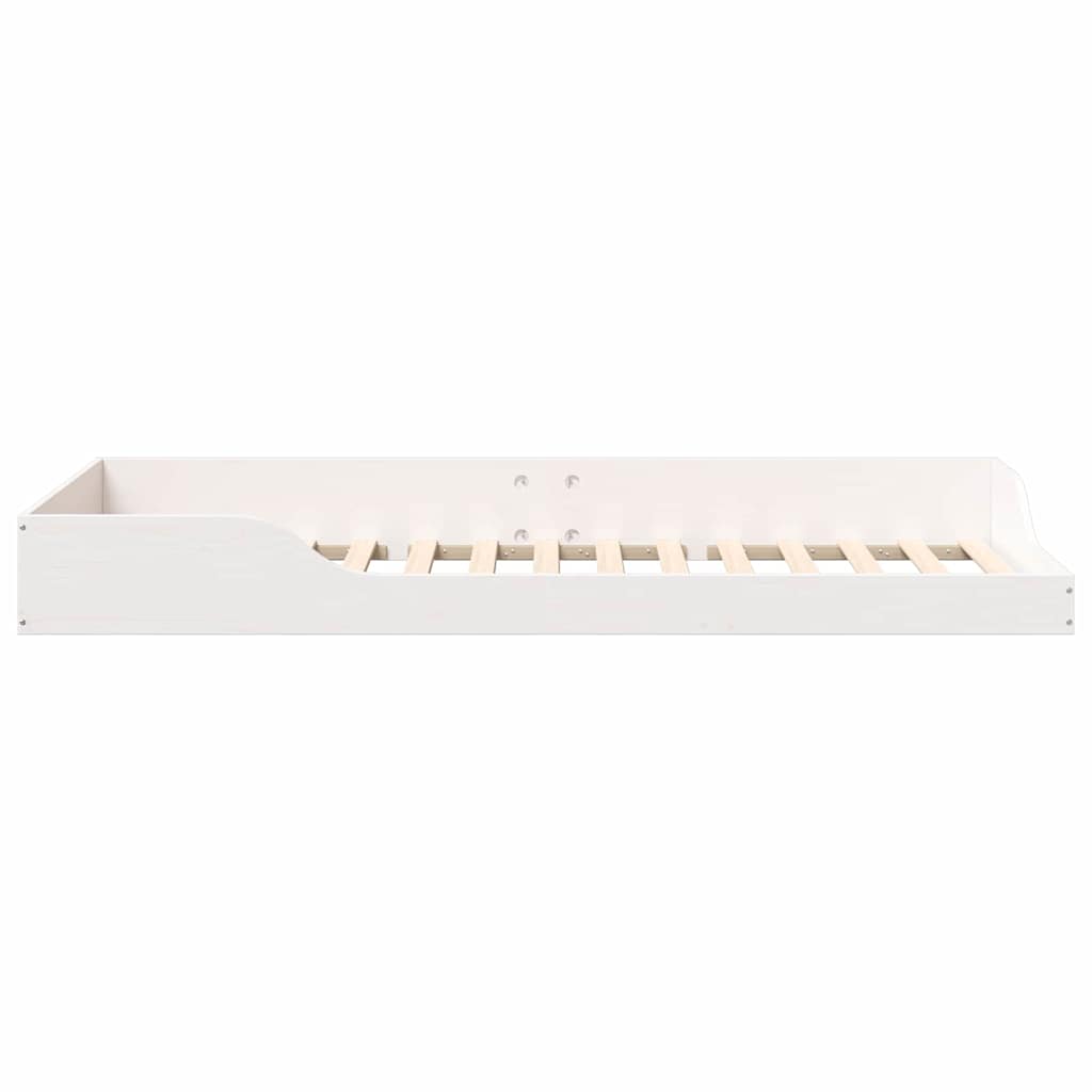vidaXL Σκελετός Κρεβατιού Λευκό 100 x 210 cm Στερεά ξυλεία πεύκου