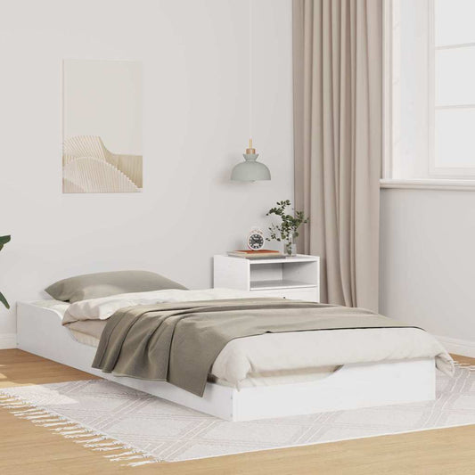 vidaXL Σκελετός Κρεβατιού Λευκό 80 x 220 cm Στερεά ξυλεία πεύκου