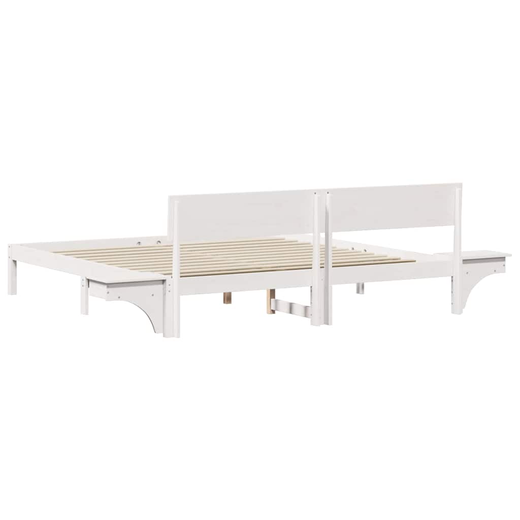vidaXL Σκελετός Κρεβατιού Λευκό 180 x 200 cm Στερεά ξυλεία πεύκου