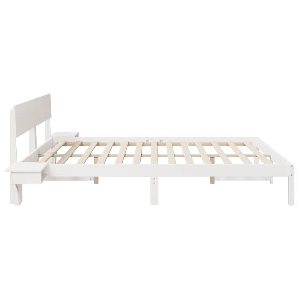 vidaXL Σκελετός Κρεβατιού Λευκό 180 x 200 cm Στερεά ξυλεία πεύκου