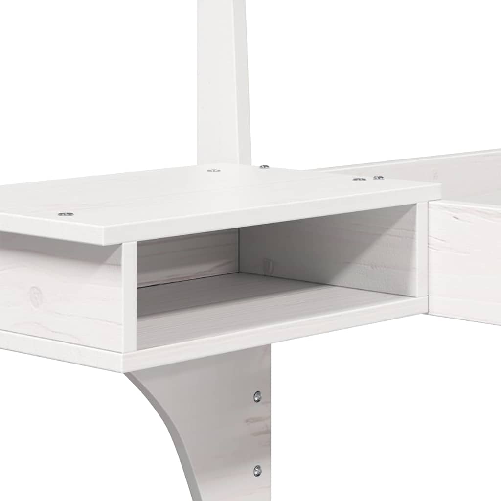 vidaXL Σκελετός Κρεβατιού Λευκό 140 x 190 cm Στερεά ξυλεία πεύκου