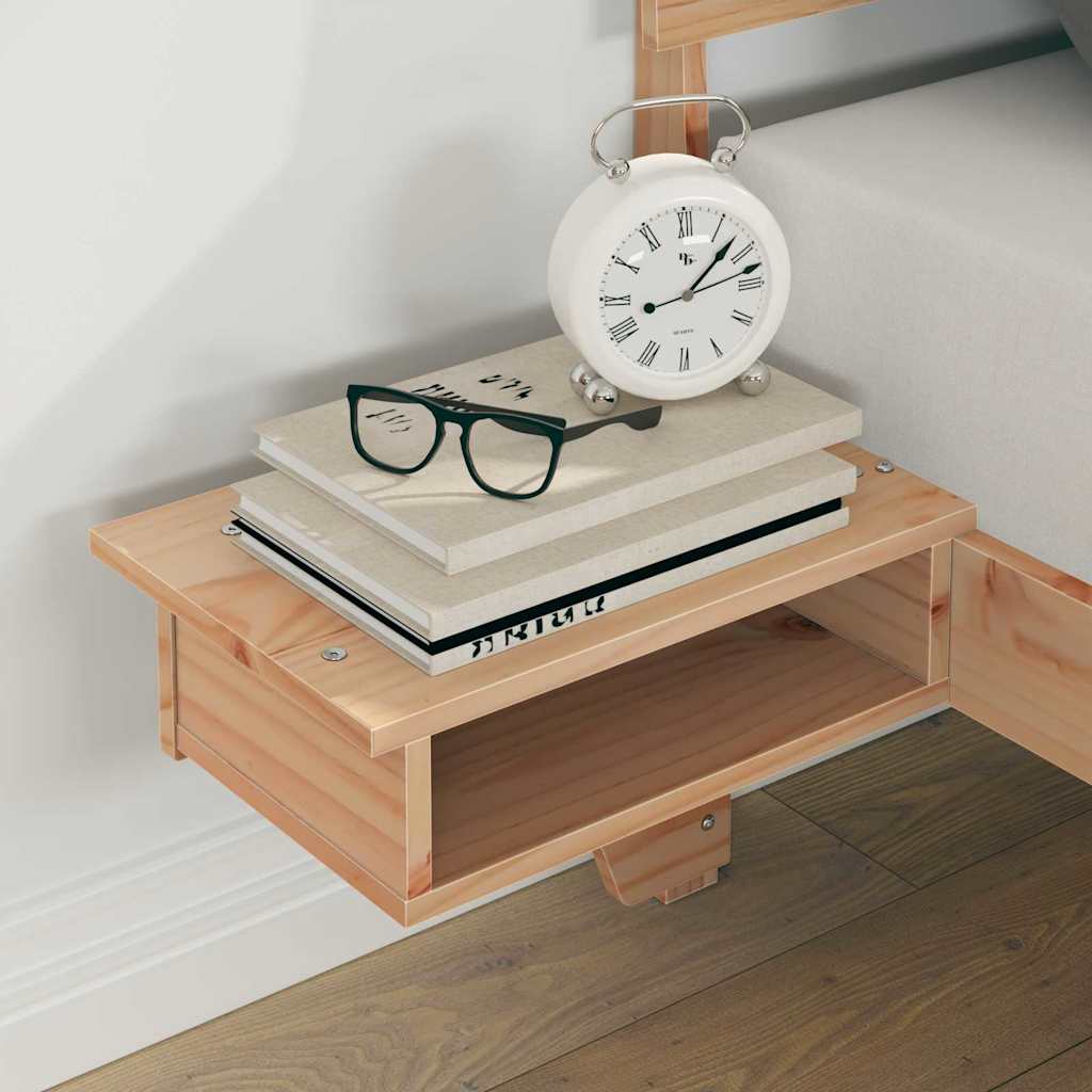 vidaXL Σκελετός Κρεβατιού Καφέ 120 x 190 cm Στερεά ξυλεία πεύκου