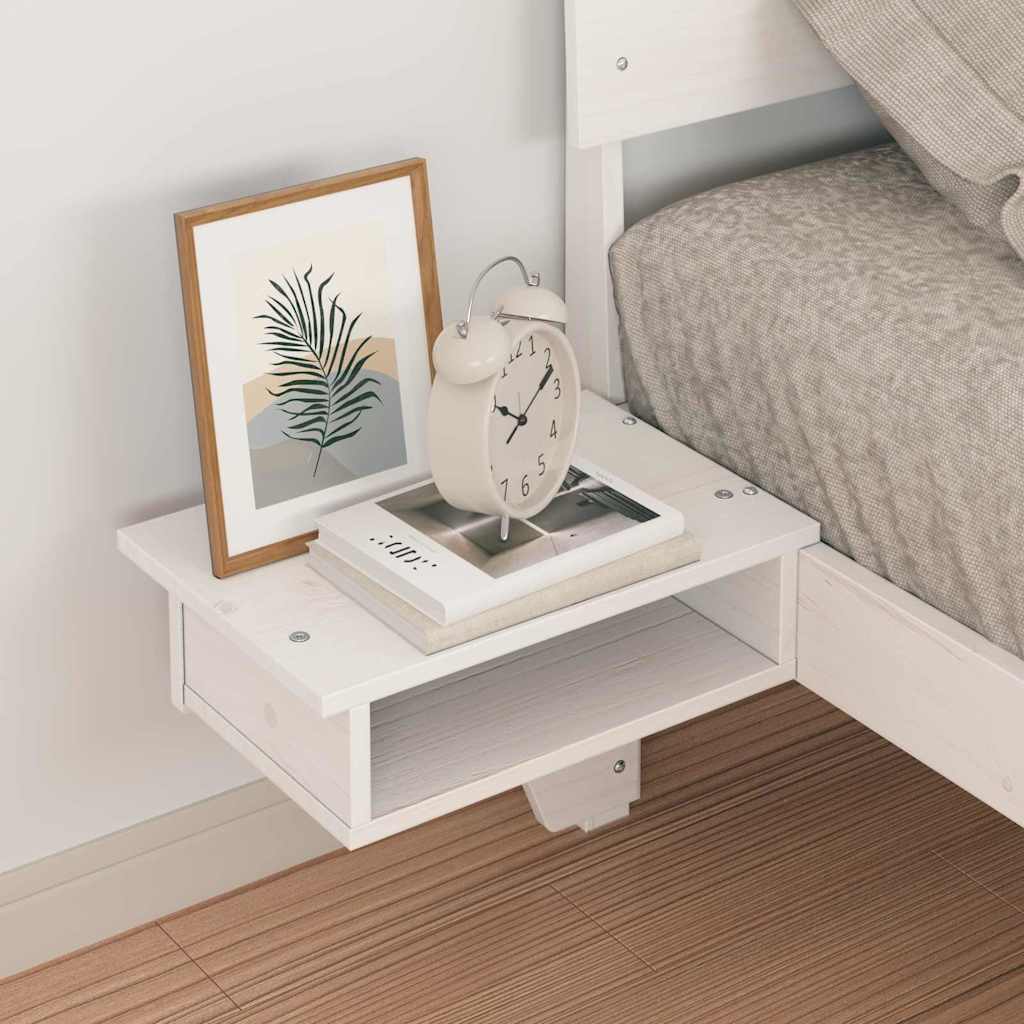 vidaXL Σκελετός Κρεβατιού Λευκό 100 x 200 cm Στερεά ξυλεία πεύκου