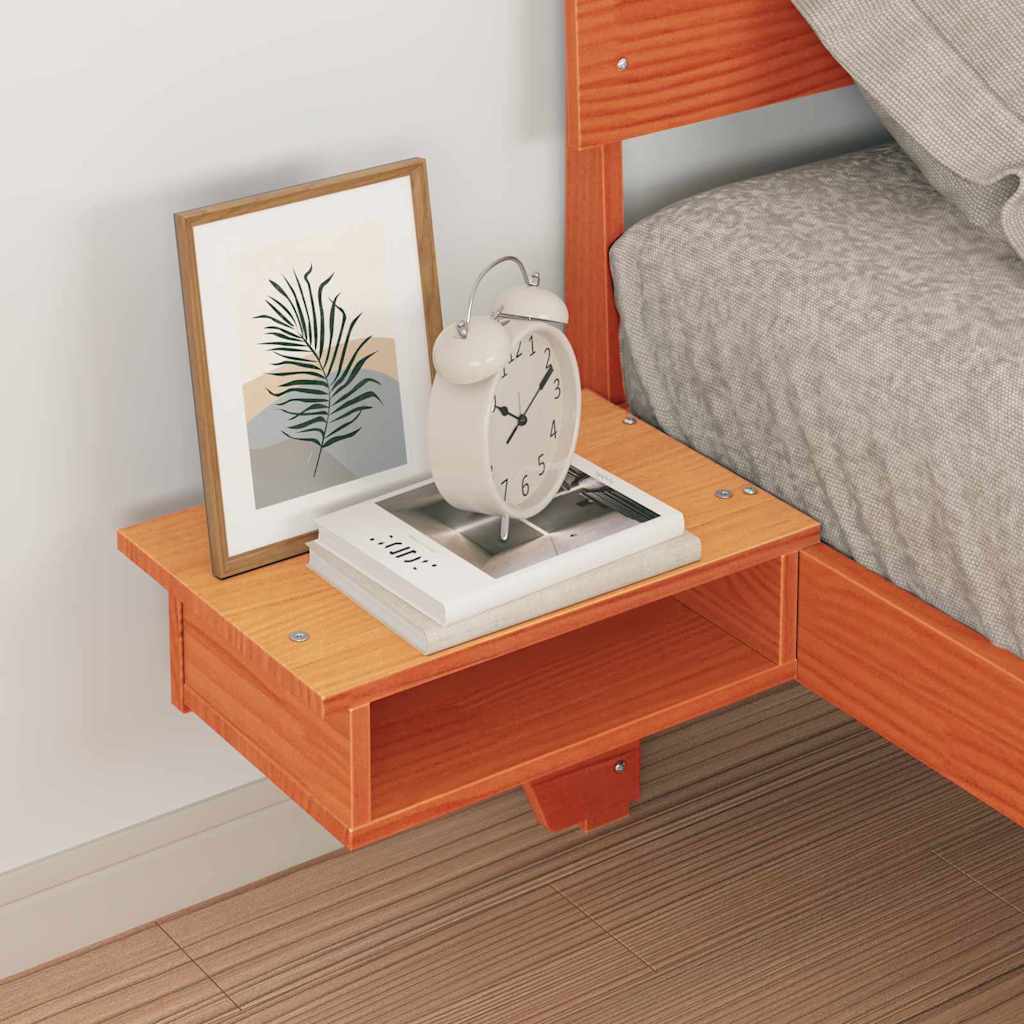 vidaXL Σκελετός Κρεβατιού με κεφαλάρι Κερωτό καφέ 100 x 200 cm