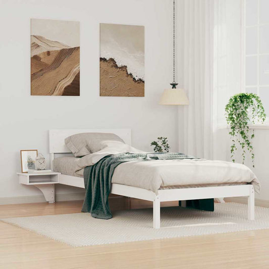 vidaXL Σκελετός Κρεβατιού Λευκό 80 x 200 cm Στερεά ξυλεία πεύκου
