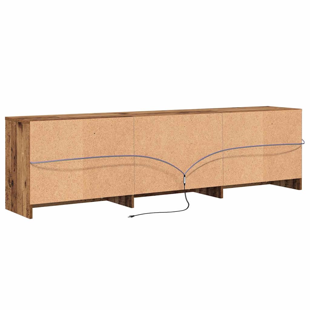 vidaXL Ντουλάπι TV με συρτάρι Καφέ 180 x 34 x 50 εκ Επεξεργασμένο ξύλο