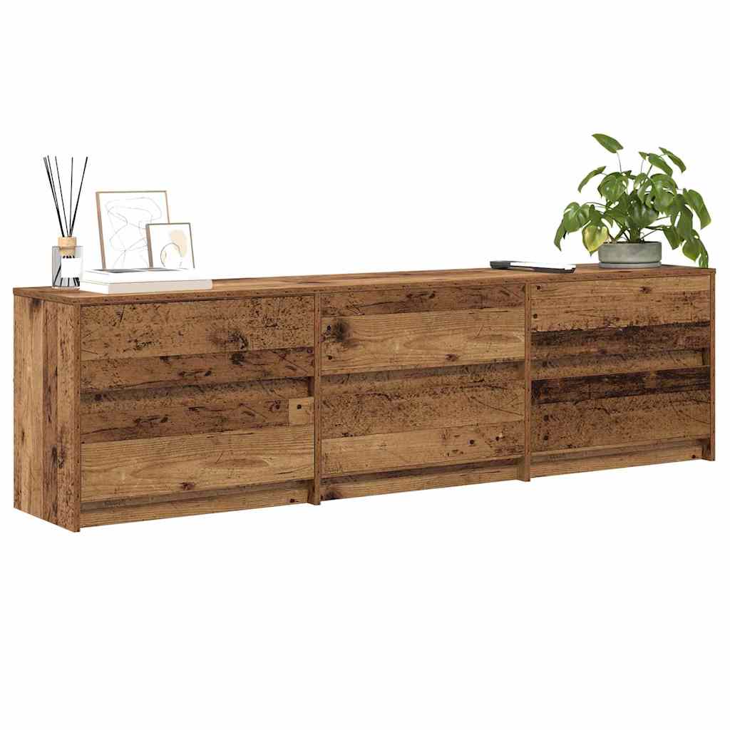 vidaXL Ντουλάπι TV με συρτάρι Καφέ 180 x 34 x 50 εκ Επεξεργασμένο ξύλο