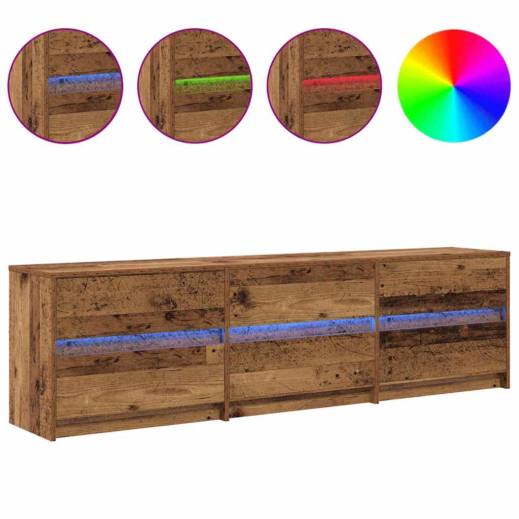 vidaXL Ντουλάπι TV με συρτάρι Καφέ 180 x 34 x 50 εκ Επεξεργασμένο ξύλο