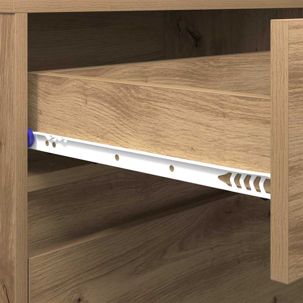 vidaXL Μονάδες TV Επιτοίχιο 2 pcs Artisan Oak 180 x 34 x 50 εκ