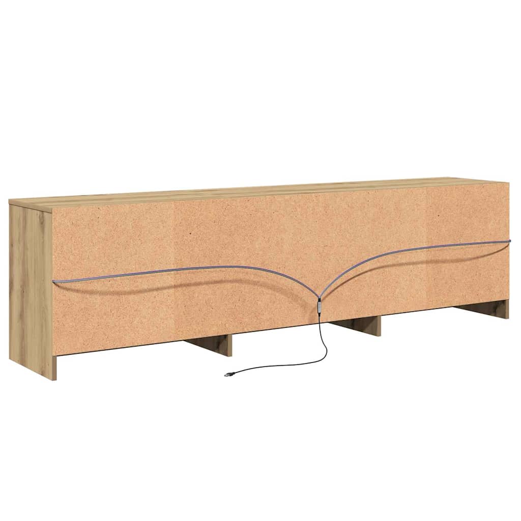 vidaXL Μονάδες TV Επιτοίχιο 2 pcs Artisan Oak 180 x 34 x 50 εκ
