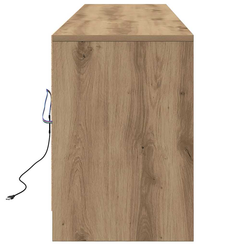 vidaXL Μονάδες TV Επιτοίχιο 2 pcs Artisan Oak 180 x 34 x 50 εκ