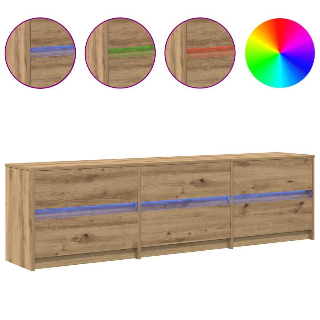 vidaXL Ντουλάπι TV Καφέ 181 x 34 x 50 εκ. Επεξεργασμένο ξύλο