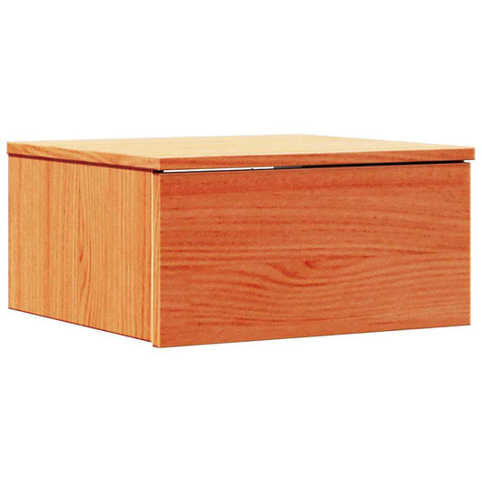 vidaXL Κομοδίνο Κερωτό καφέ 37 x 35 x 18,5 εκ Μασίφ ξύλο πεύκου