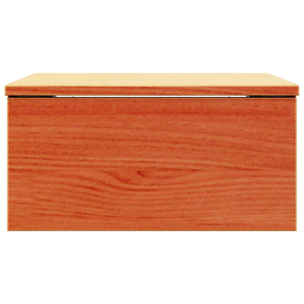 vidaXL Κομοδίνο 2 pcs Κερωτό καφέ 37 x 35 x 18,5 εκ Μασίφ ξύλο πεύκου