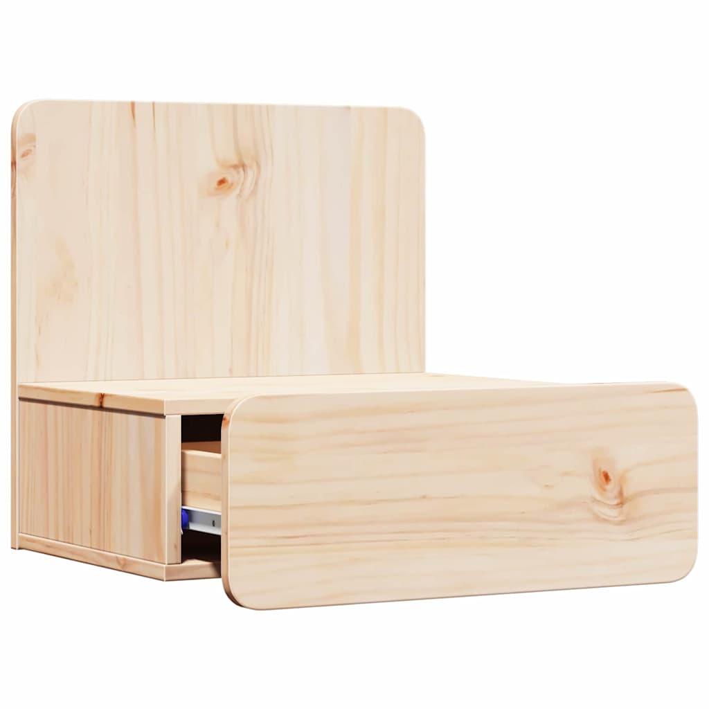 vidaXL Κομοδίνο 2 pcs Καφέ 44 x 32,5 x 40 εκ. Μασίφ ξύλο πεύκου