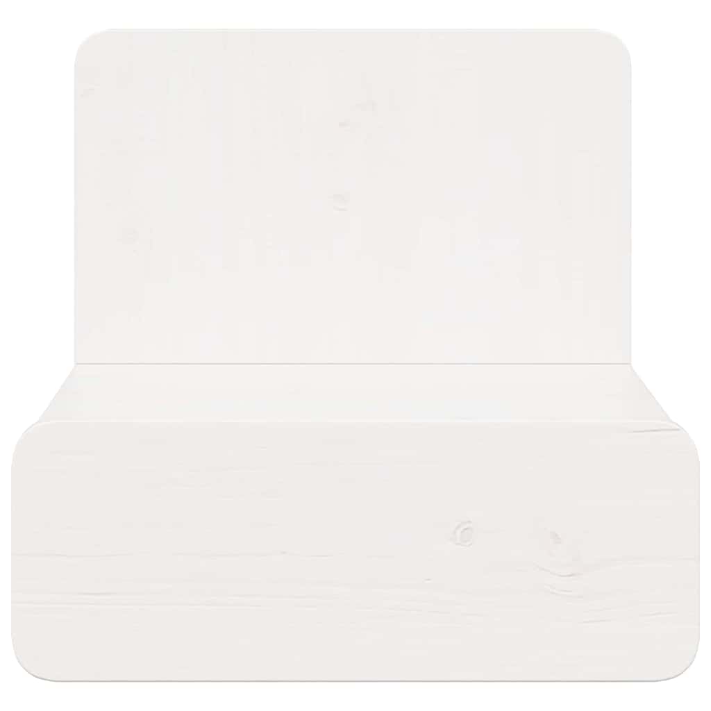 vidaXL Κομοδίνο 2 pcs Λευκό 44 x 32,5 x 40 εκ. Μασίφ ξύλο πεύκου