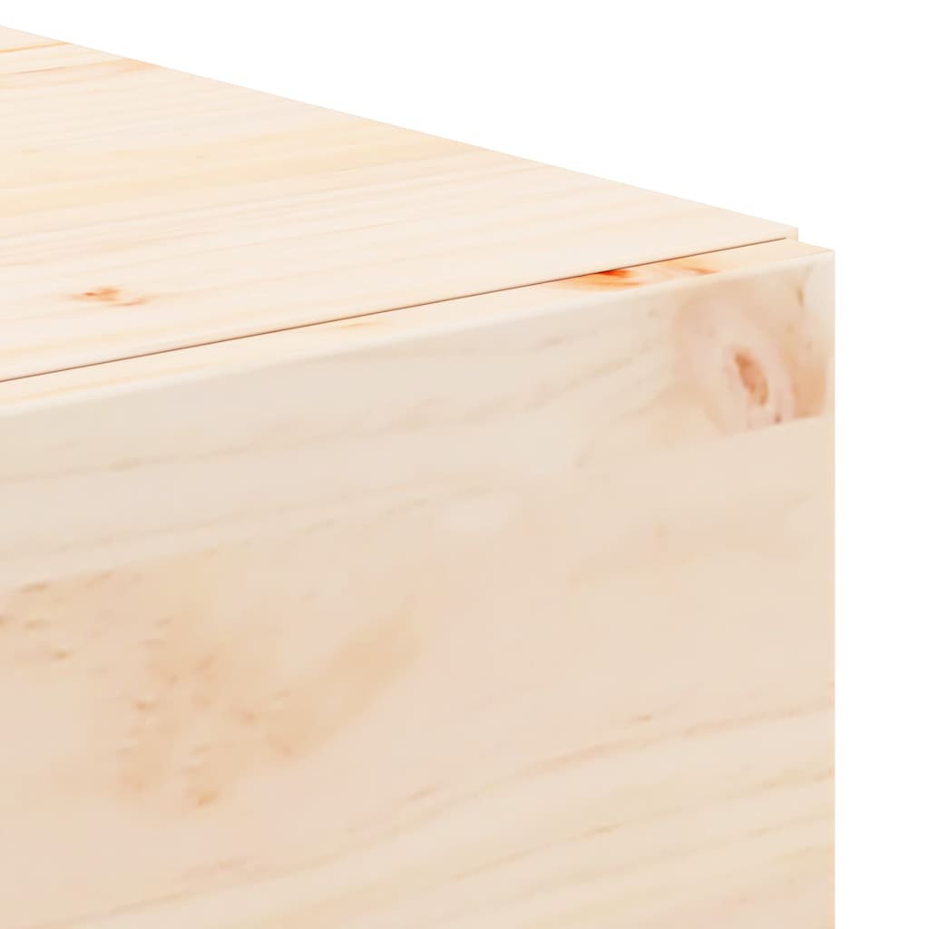 vidaXL Κομοδίνο με συρτάρι Καφέ 42 x 32,5 x 40 εκ Μασίφ ξύλο πεύκου