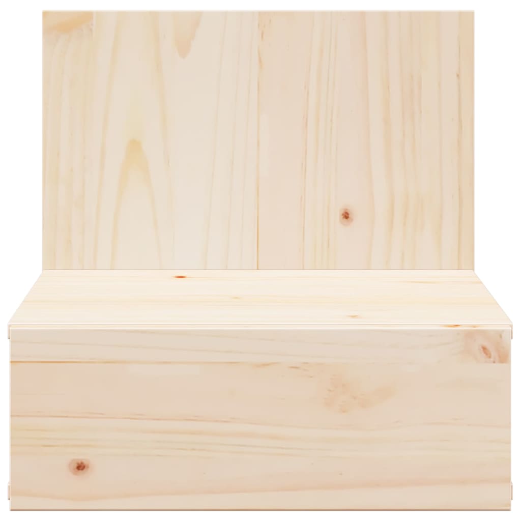 vidaXL Κομοδίνο με συρτάρι Καφέ 42 x 32,5 x 40 εκ Μασίφ ξύλο πεύκου