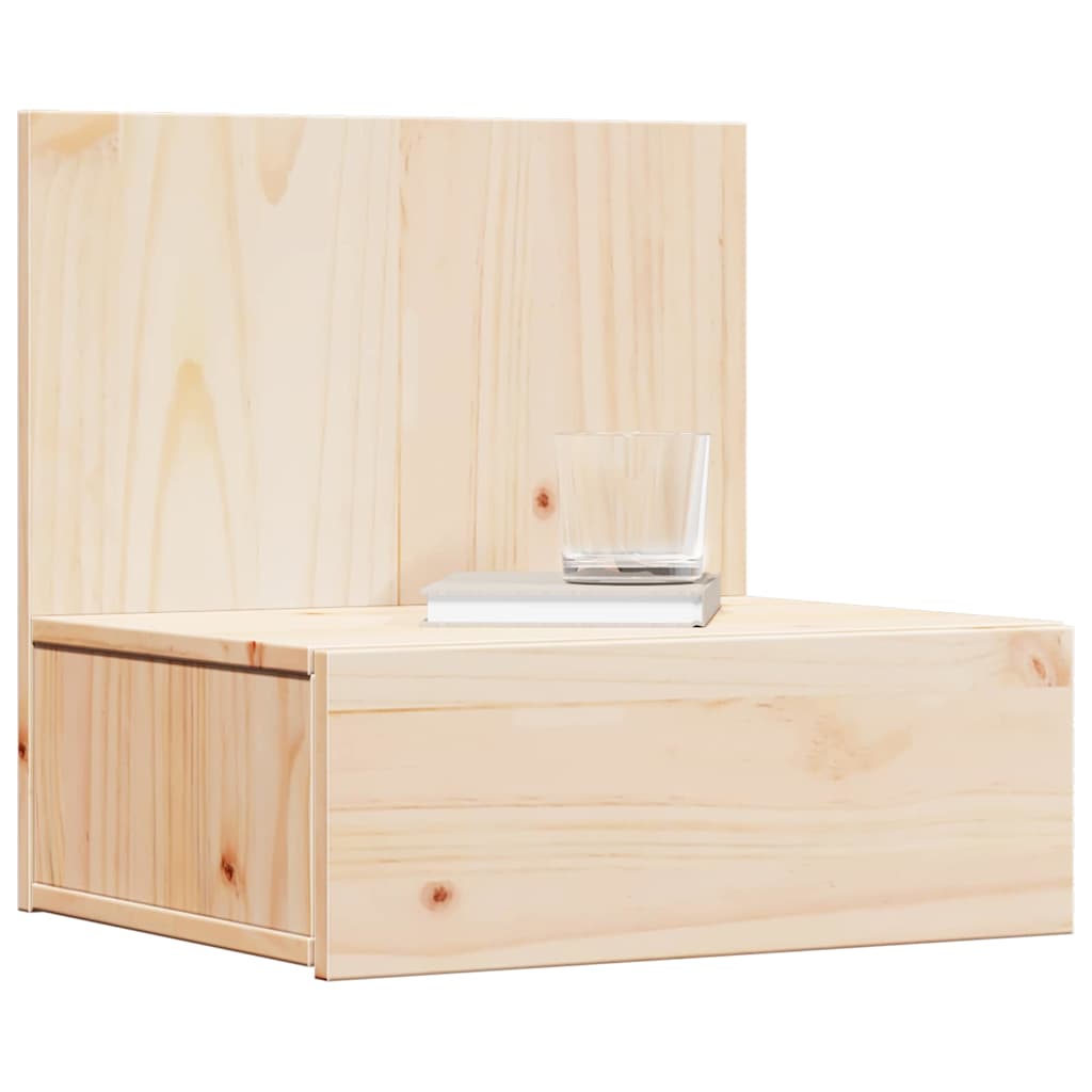 vidaXL Κομοδίνο 2 pcs Καφέ 42 x 32,5 x 40 εκ Μασίφ ξύλο πεύκου